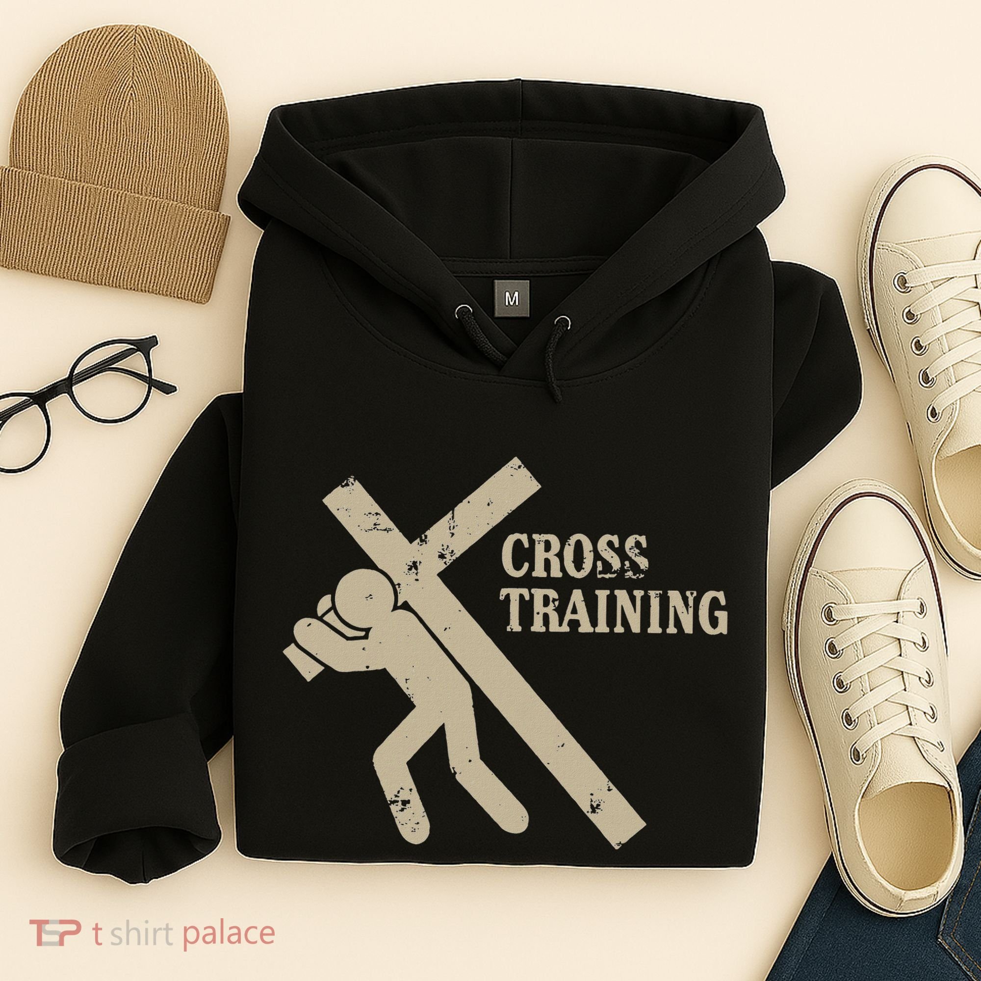 Funny Cross Training Religious Weightlifting Exercise Hoodie