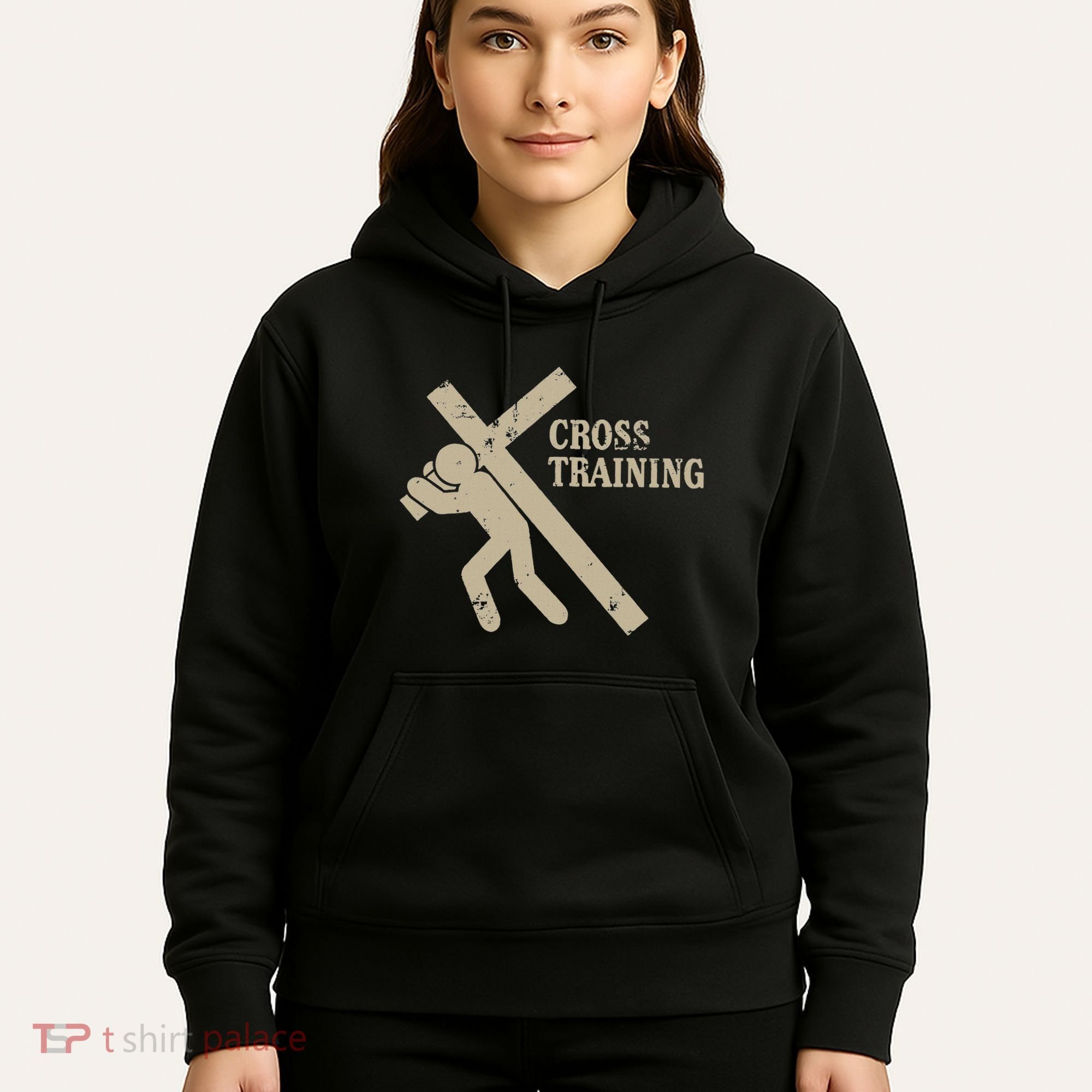 Funny Cross Training Religious Weightlifting Exercise Hoodie