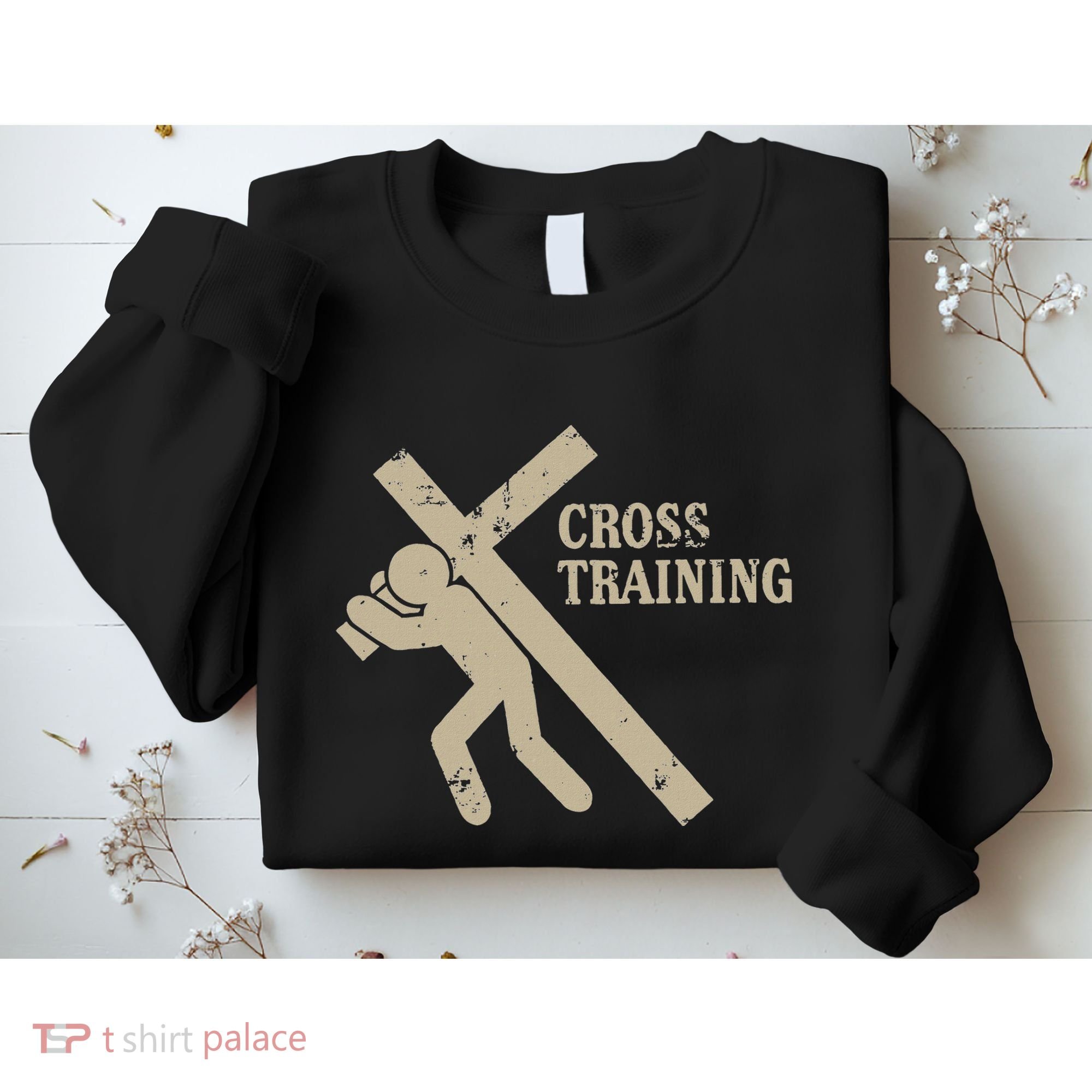 Funny Cross Training Religious Weightlifting Exercise Sweatshirt