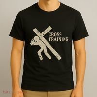 Funny Cross Training Religious Weightlifting Exercise T-Shirt thumb 3