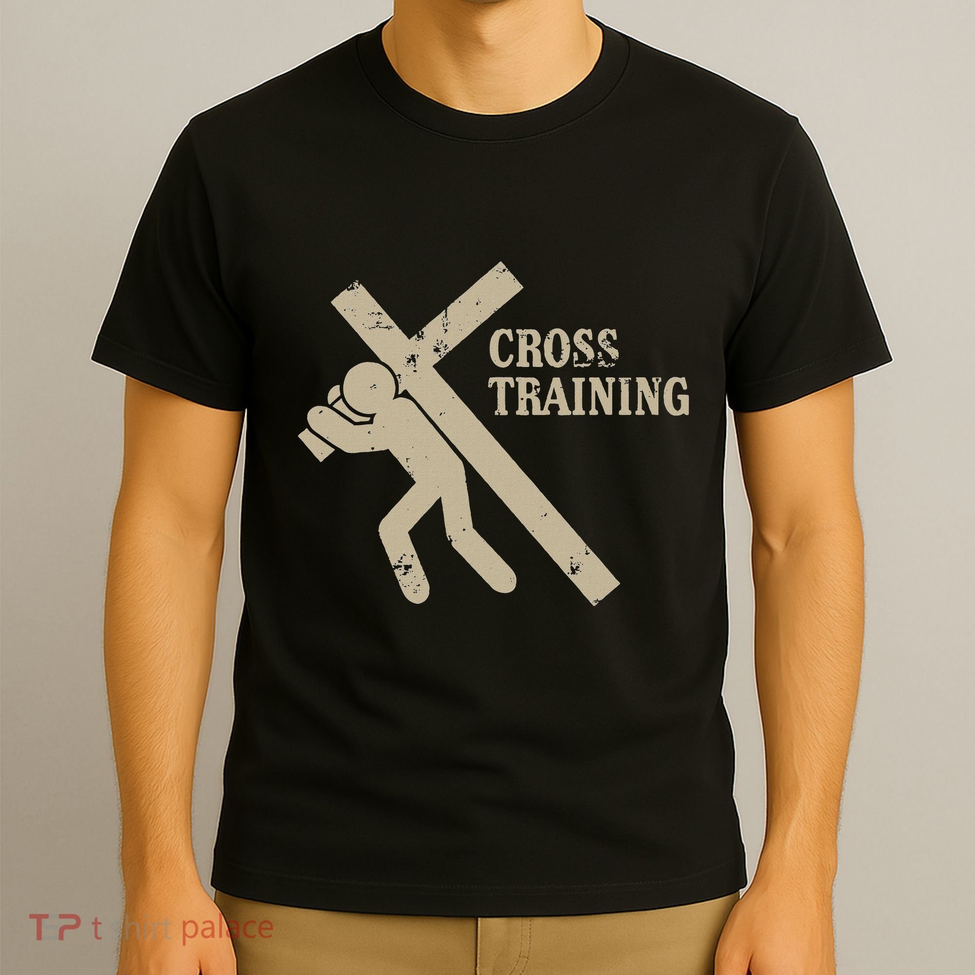 Funny Cross Training Religious Weightlifting Exercise T-Shirt