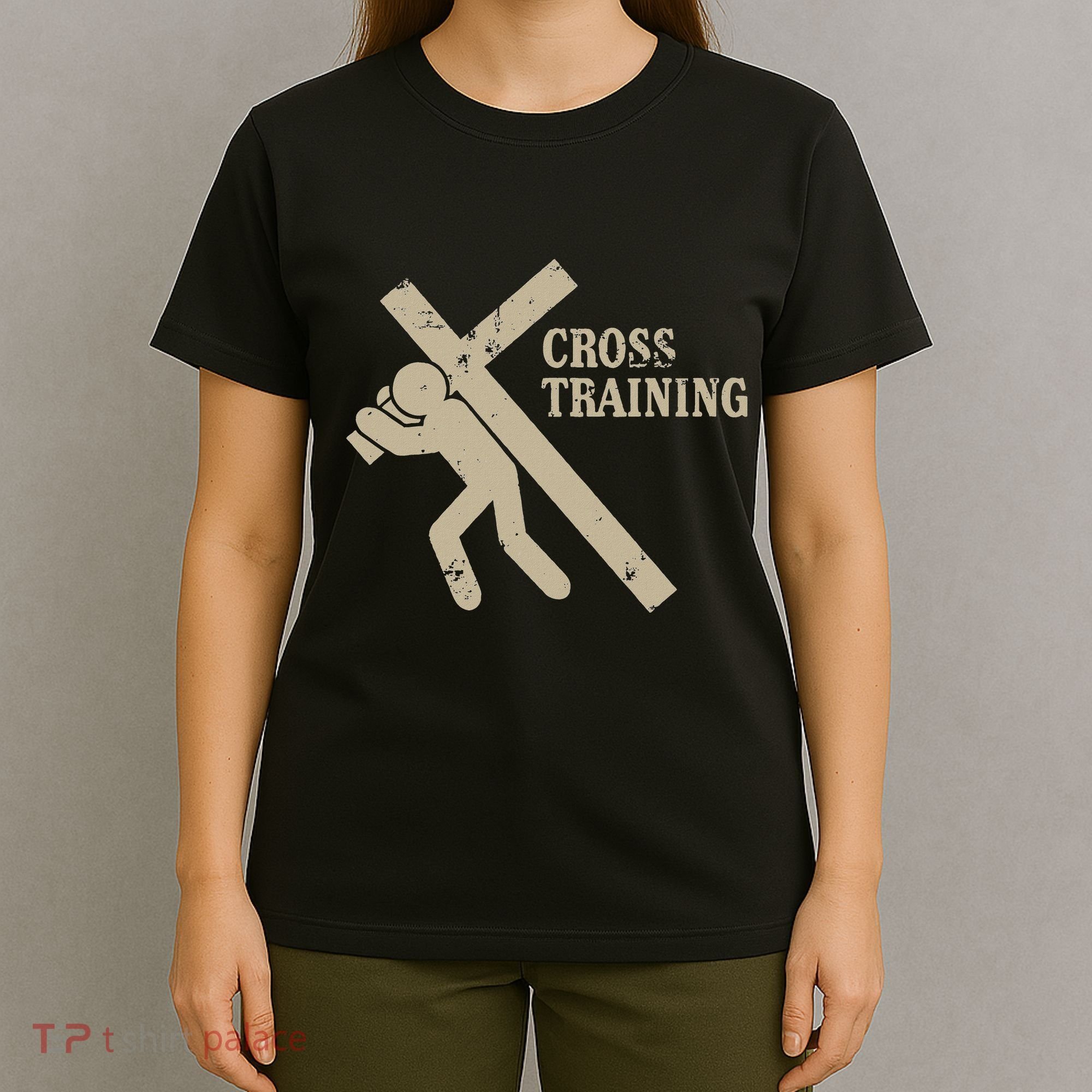 Funny Cross Training Religious Weightlifting Exercise T-Shirt