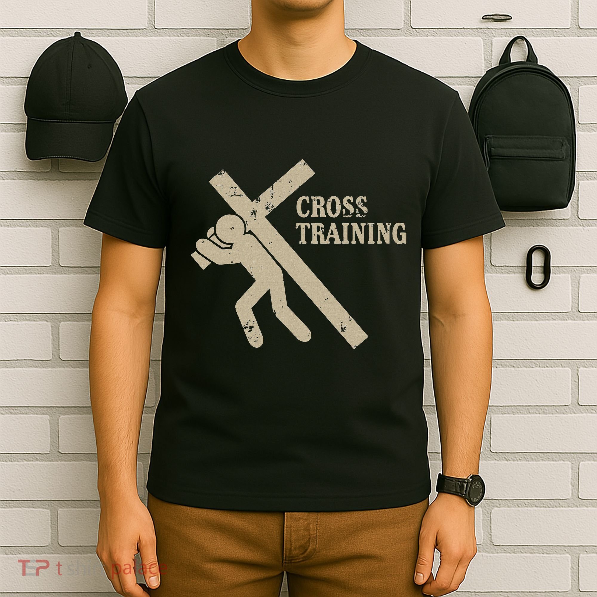 Funny Cross Training Religious Weightlifting Exercise T-Shirt