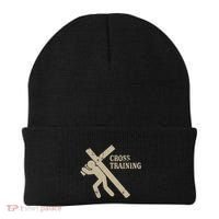 Funny Cross Training Religious Weightlifting Exercise Beanie thumb 0