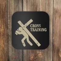 Funny Cross Training Religious Weightlifting Exercise Coaster thumb 0