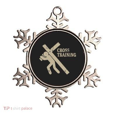 Funny Cross Training Religious Weightlifting Exercise Ornament
