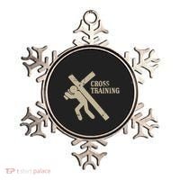 Funny Cross Training Religious Weightlifting Exercise Ornament thumb 0