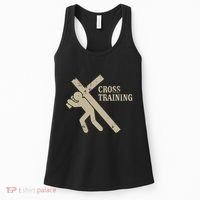 Funny Cross Training Religious Weightlifting Exercise Women's Tank Top thumb 0