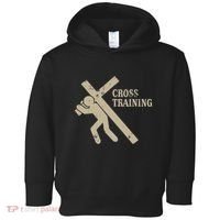 Funny Cross Training Religious Weightlifting Exercise Toddler Hoodie thumb 0