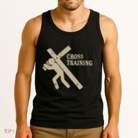 Funny Cross Training Religious Weightlifting Exercise Tank Top thumb 3