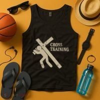 Funny Cross Training Religious Weightlifting Exercise Tank Top thumb 4