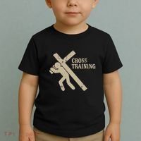 Funny Cross Training Religious Weightlifting Exercise Toddler T-Shirt thumb 2
