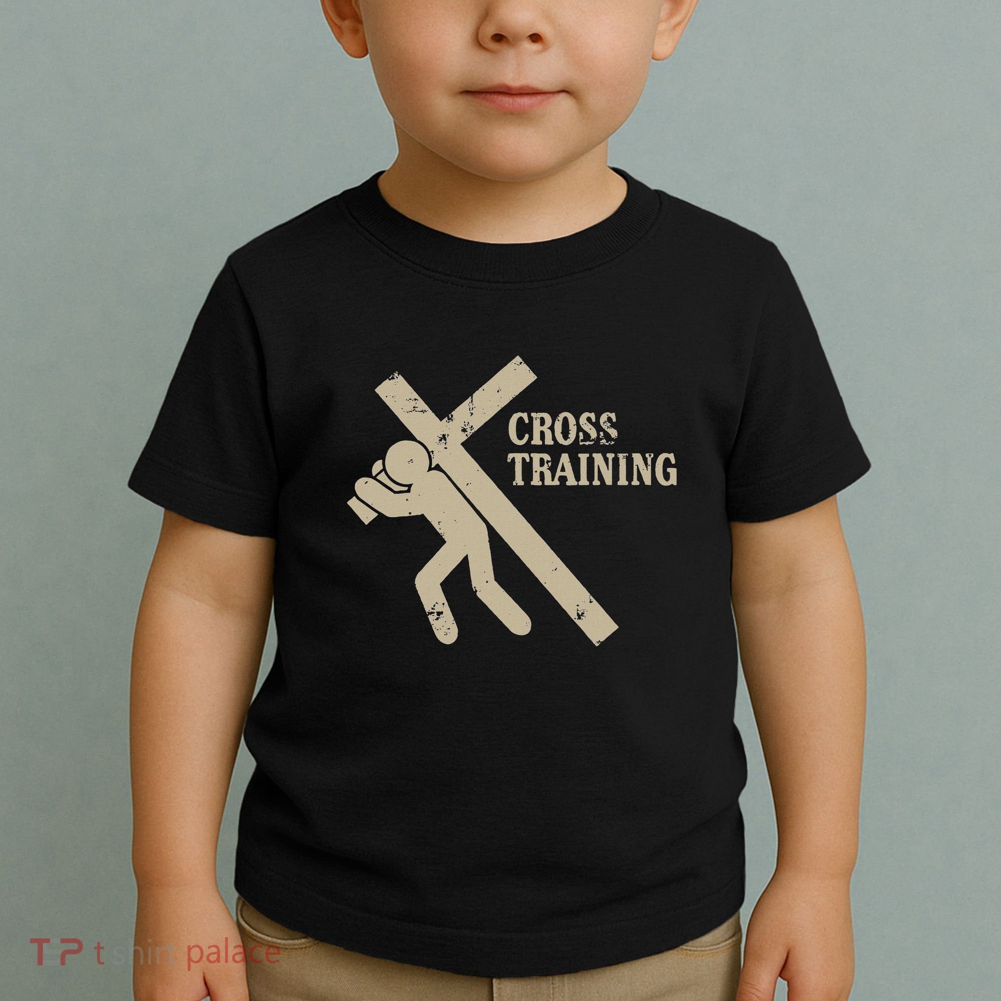 Funny Cross Training Religious Weightlifting Exercise Toddler T-Shirt