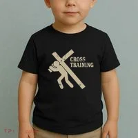 Funny Cross Training Religious Weightlifting Exercise Toddler T-Shirt thumb 2