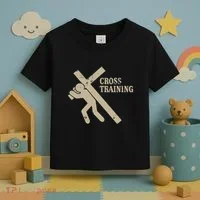 Funny Cross Training Religious Weightlifting Exercise Toddler T-Shirt thumb 3