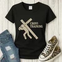 Funny Cross Training Religious Weightlifting Exercise Women's T-Shirt thumb 3