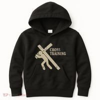 Funny Cross Training Religious Weightlifting Exercise Kids Hoodie thumb 0