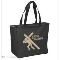 Funny Cross Training Religious Weightlifting Exercise Tote Bag thumb 2