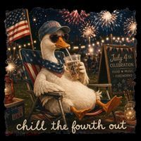 Funny Chill The Fourth Out 4th Of July Goose Coffee Mug thumb 5