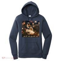Funny Chill The Fourth Out 4th Of July Goose Women's Hoodie thumb 0