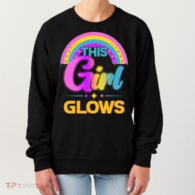 Funny Cute This Girl Glows Women's Sweatshirt