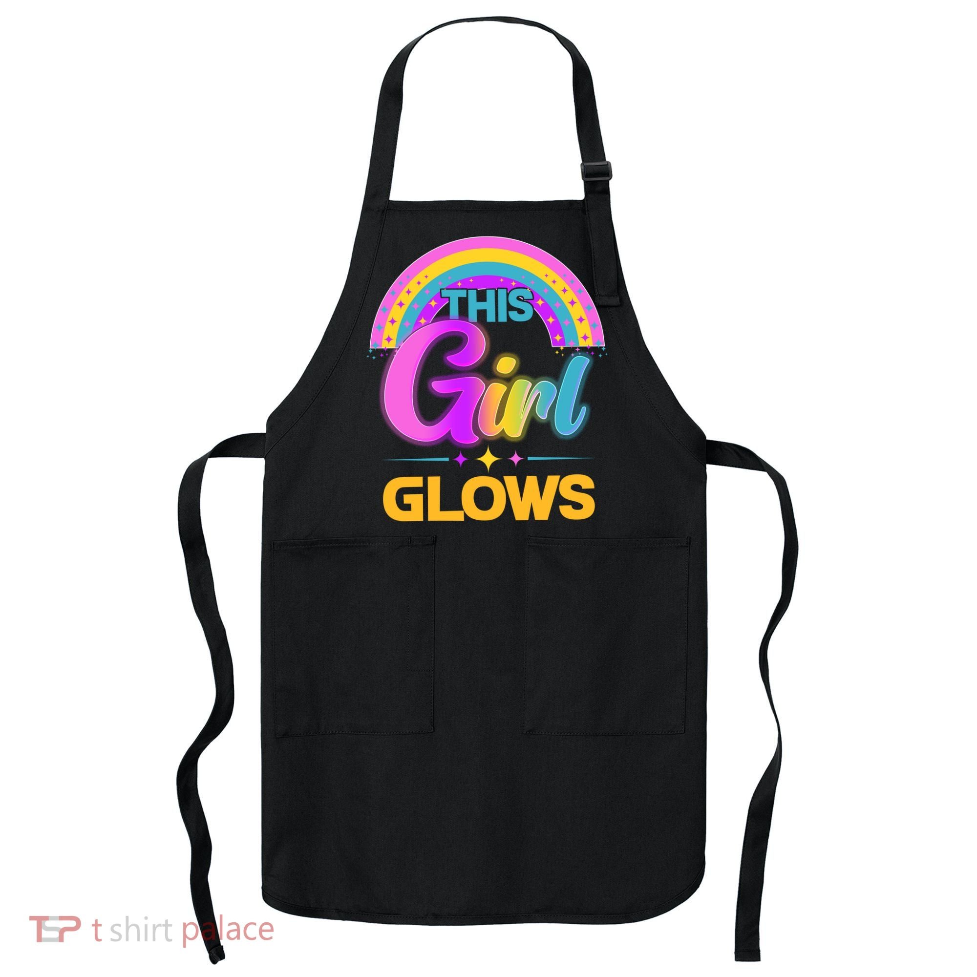 Funny Cute This Girl Glows Apron