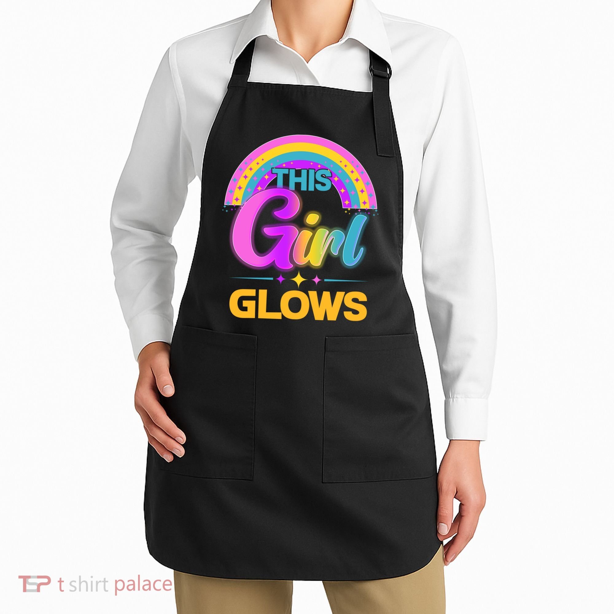 Funny Cute This Girl Glows Apron