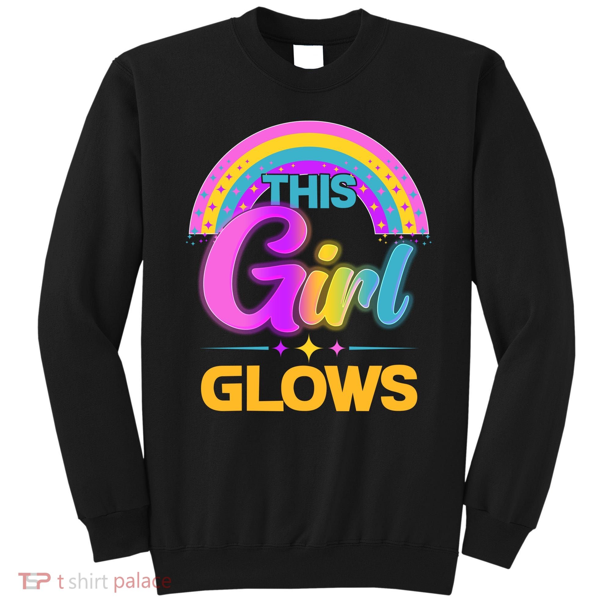 Funny Cute This Girl Glows Sweatshirt