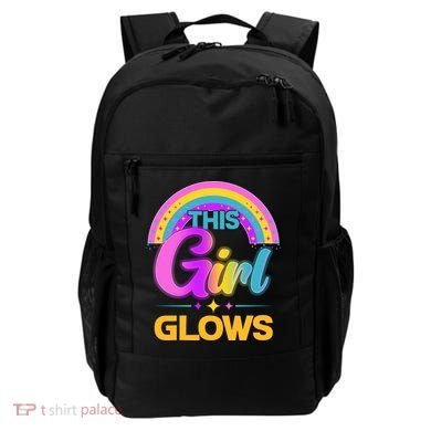 Funny Cute This Girl Glows Backpack