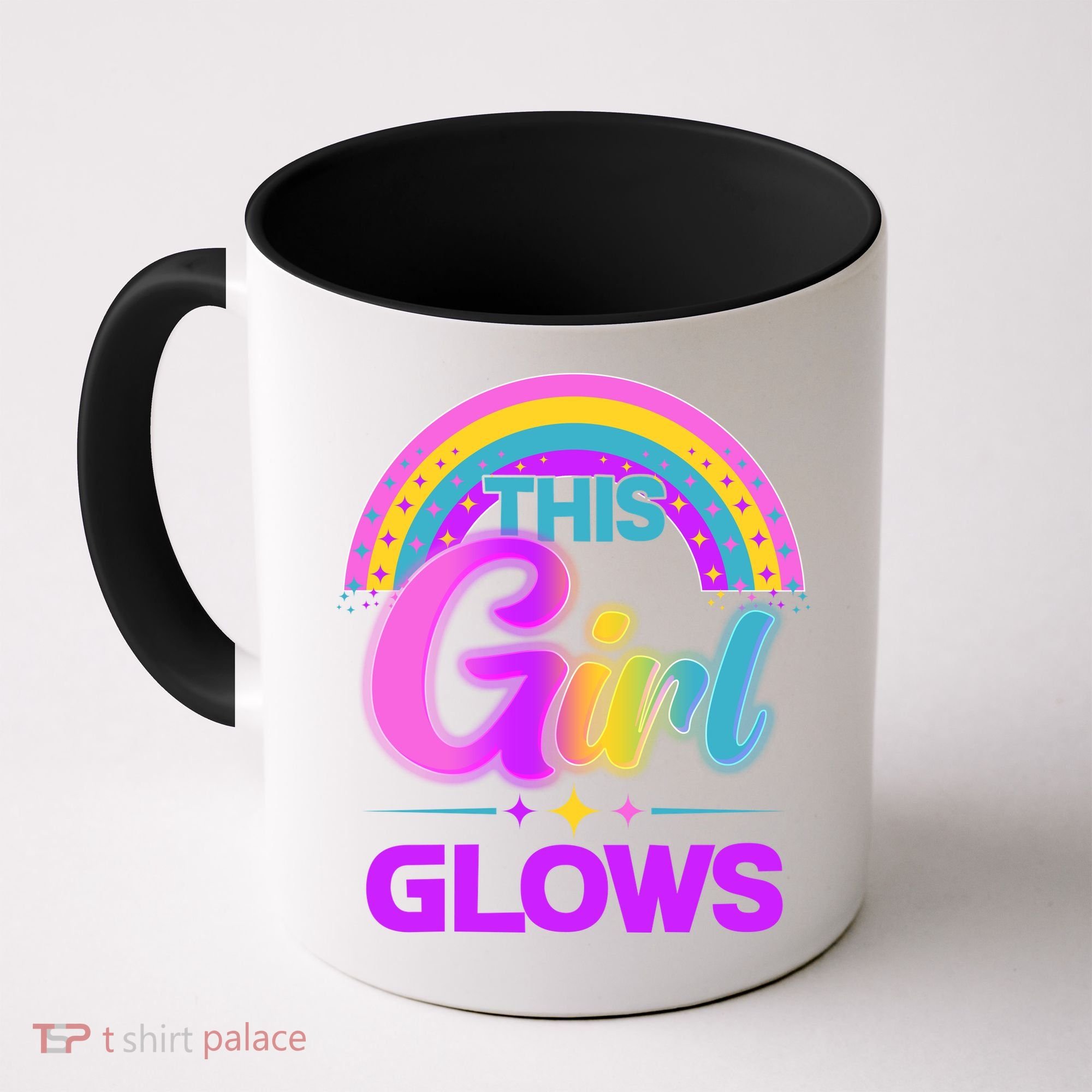 Funny Cute This Girl Glows Coffee Mug