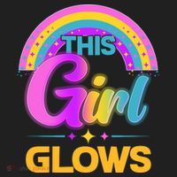 Funny Cute This Girl Glows Beanie thumb 2