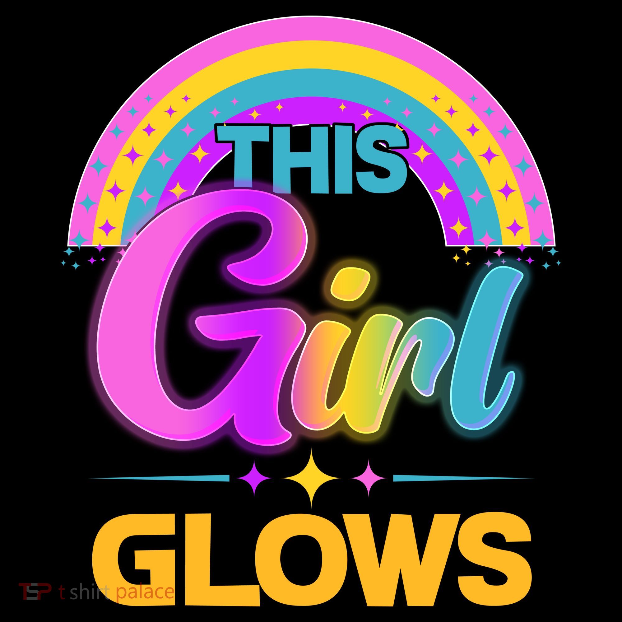 Funny Cute This Girl Glows Women's Hoodie