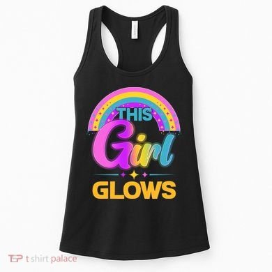 Funny Cute This Girl Glows Women's Tank Top