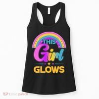 Funny Cute This Girl Glows Women's Tank Top thumb 0