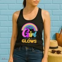 Funny Cute This Girl Glows Women's Tank Top thumb 2
