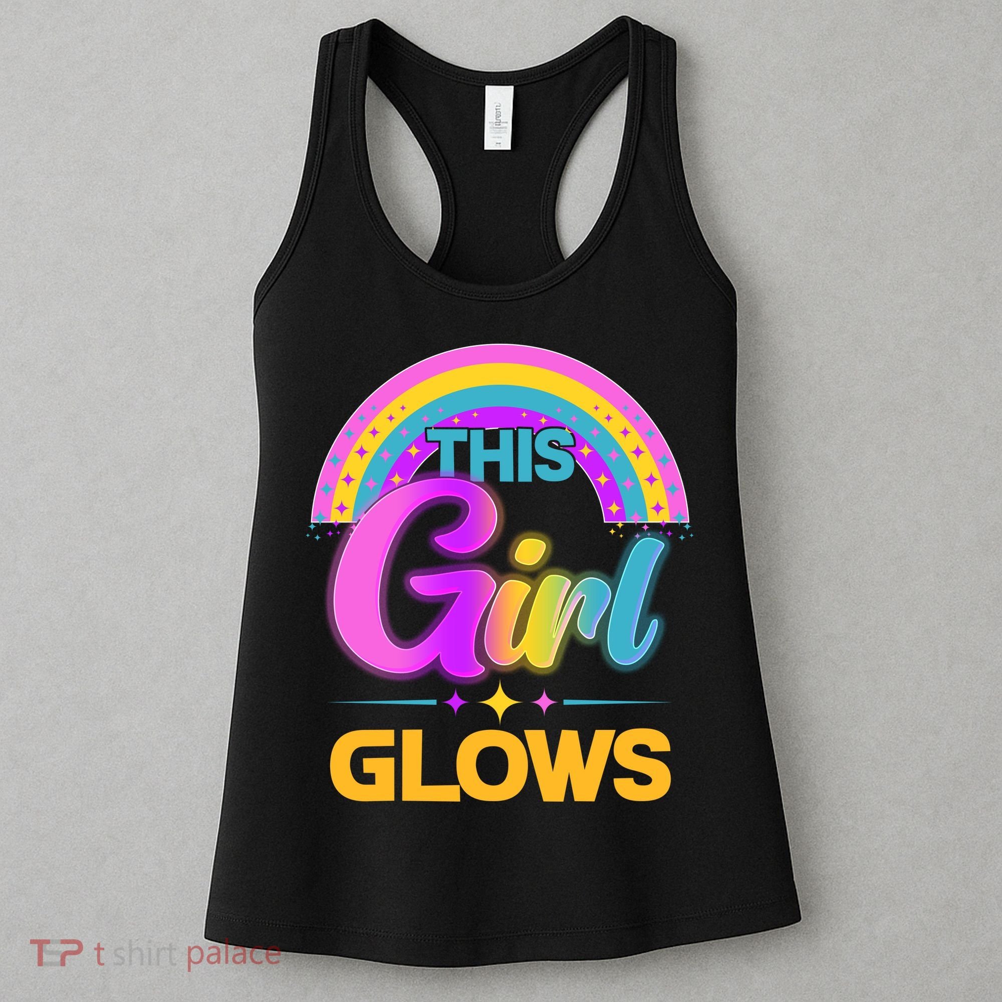 Funny Cute This Girl Glows Women's Tank Top