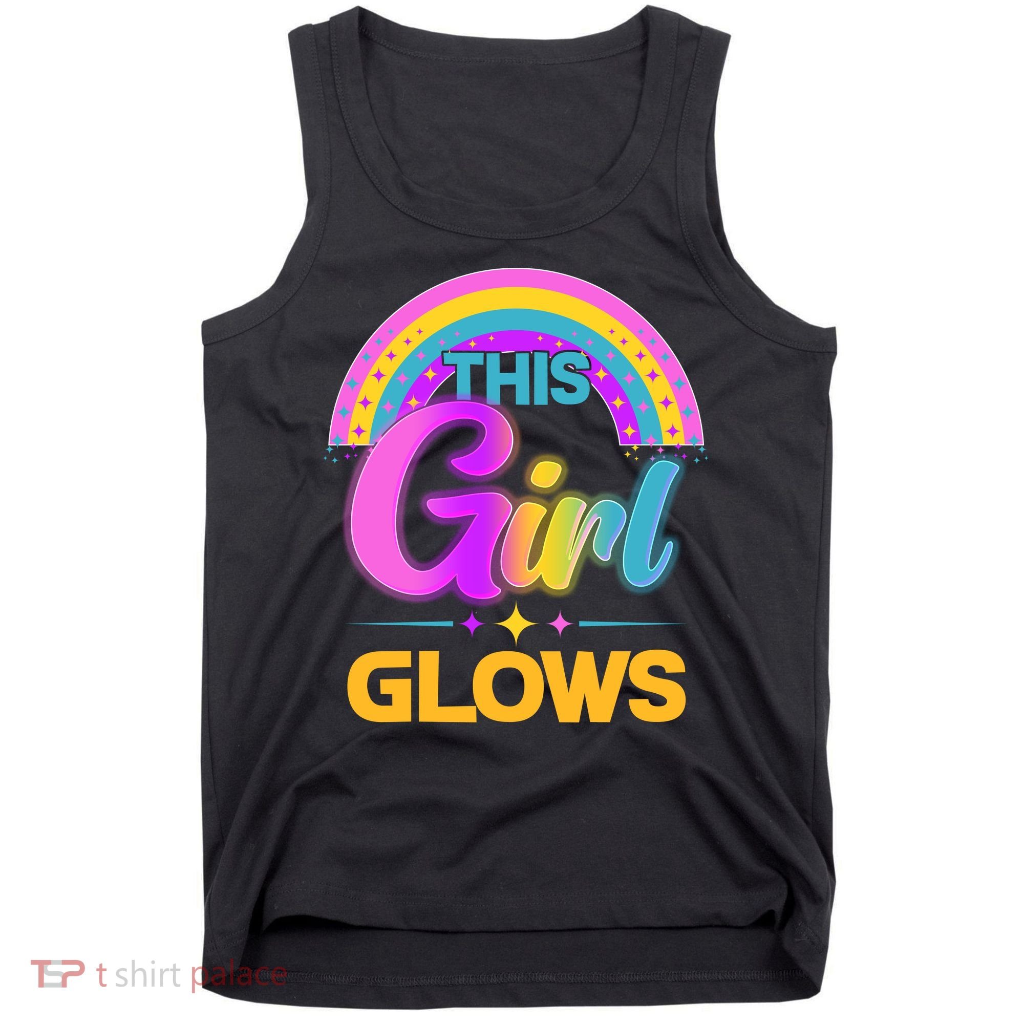 Funny Cute This Girl Glows Tank Top