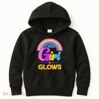 Funny Cute This Girl Glows Kids Hoodie thumb 0