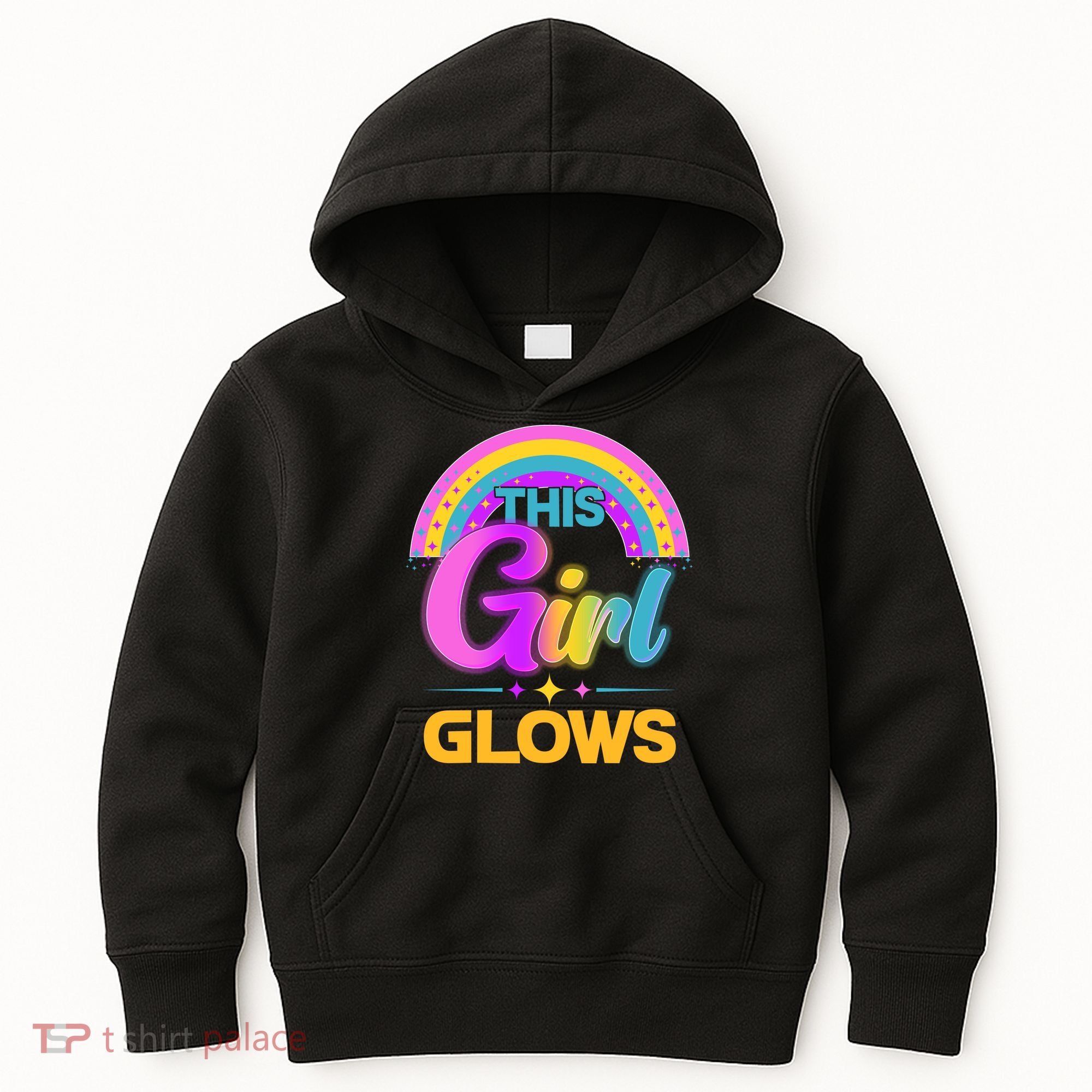 Funny Cute This Girl Glows Kids Hoodie