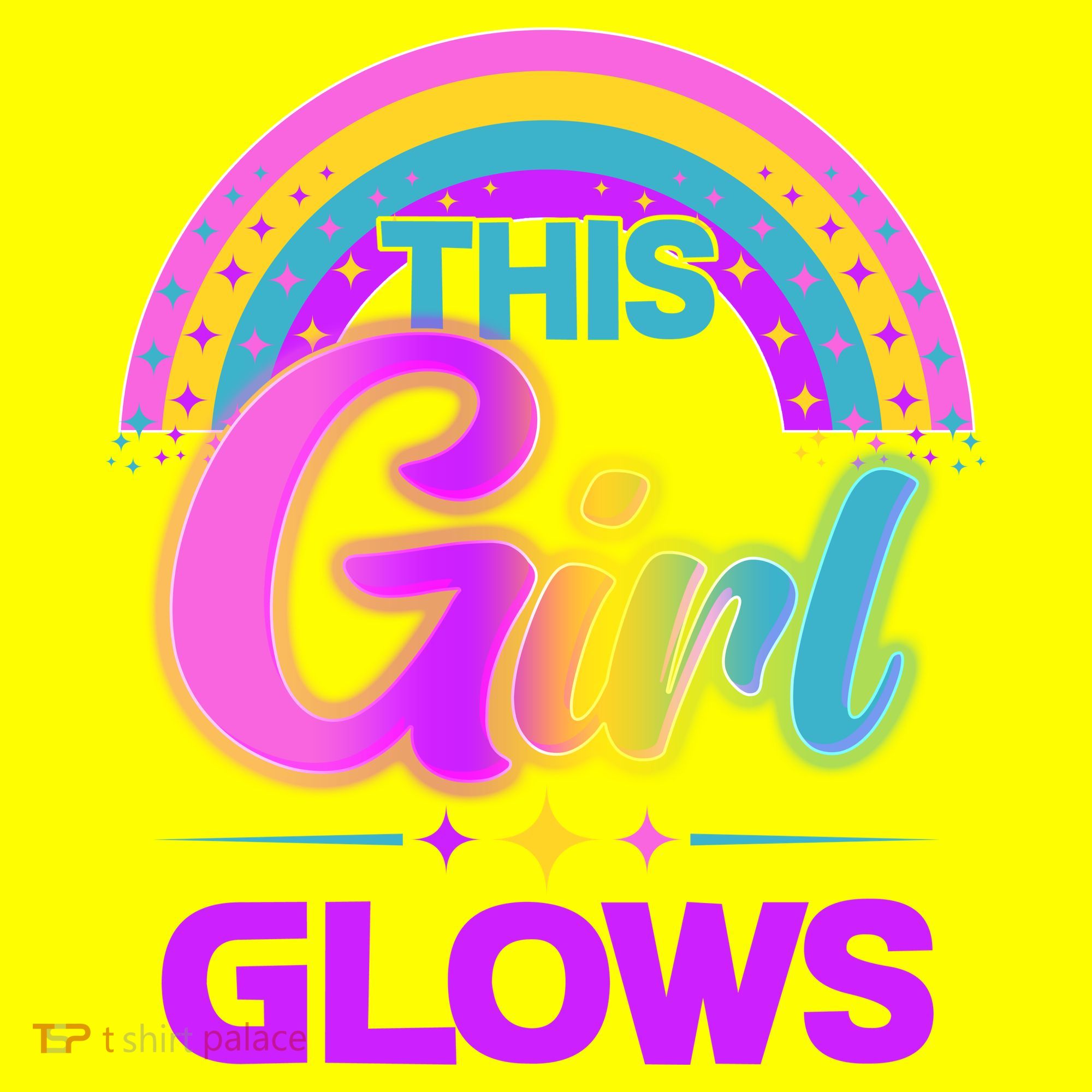 Funny Cute This Girl Glows Long Sleeve Shirt