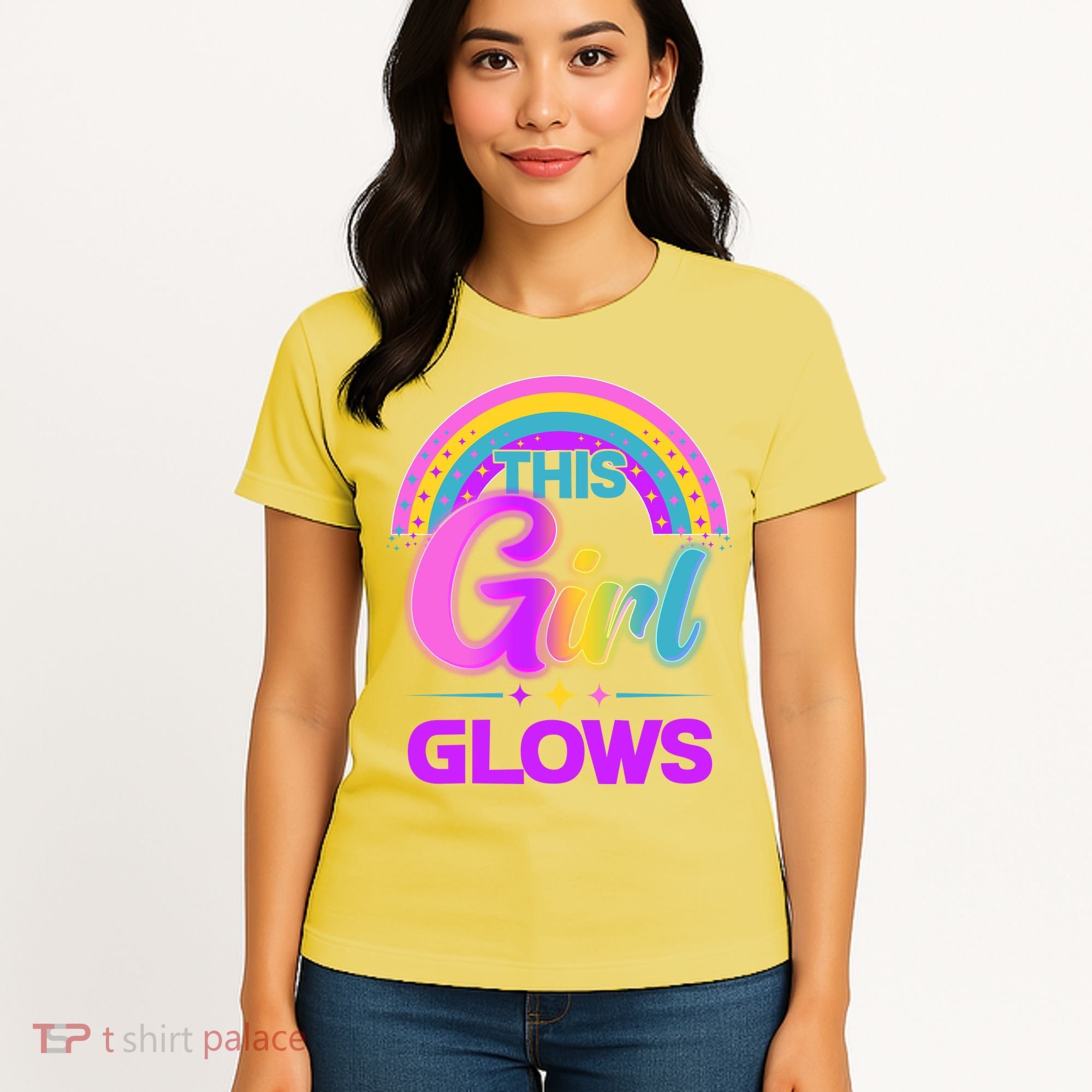 Funny Cute This Girl Glows Women's T-Shirt
