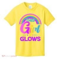 Funny Cute This Girl Glows Kids T-Shirt thumb 0
