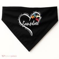 Funny Counselor Tops Back To School USA-Made Doggie Bandana thumb 0