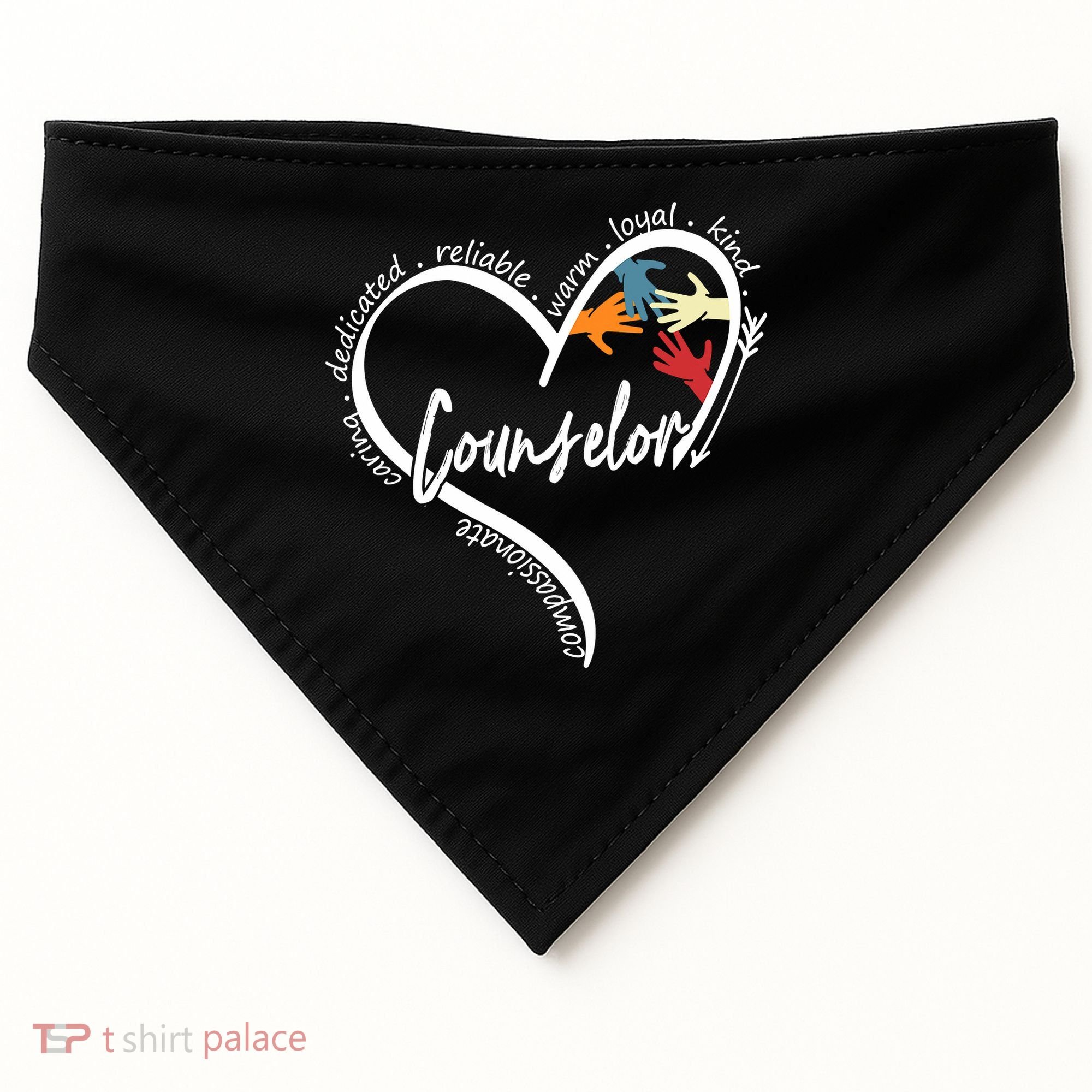 Funny Counselor Tops Back To School USA-Made Doggie Bandana
