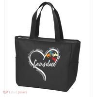 Funny Counselor Tops Back To School Tote Bag thumb 3