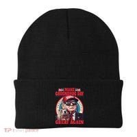 Funny Cool Trump Groundhog Make Groundhog Day Great Again Beanie thumb 0