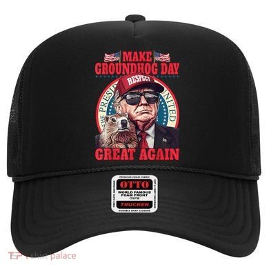 Funny Cool Trump Groundhog Make Groundhog Day Great Again Hat