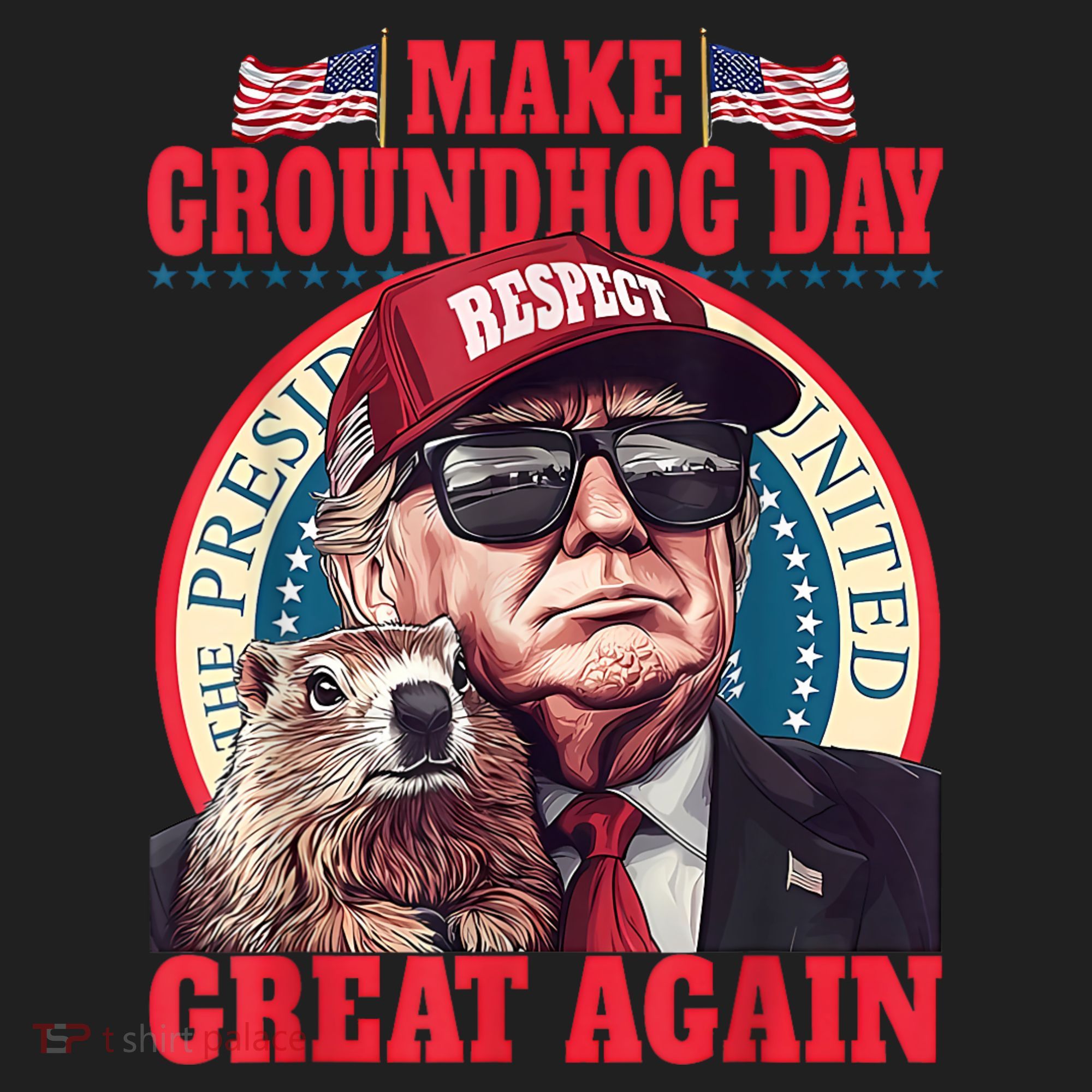Funny Cool Trump Groundhog Make Groundhog Day Great Again Hat