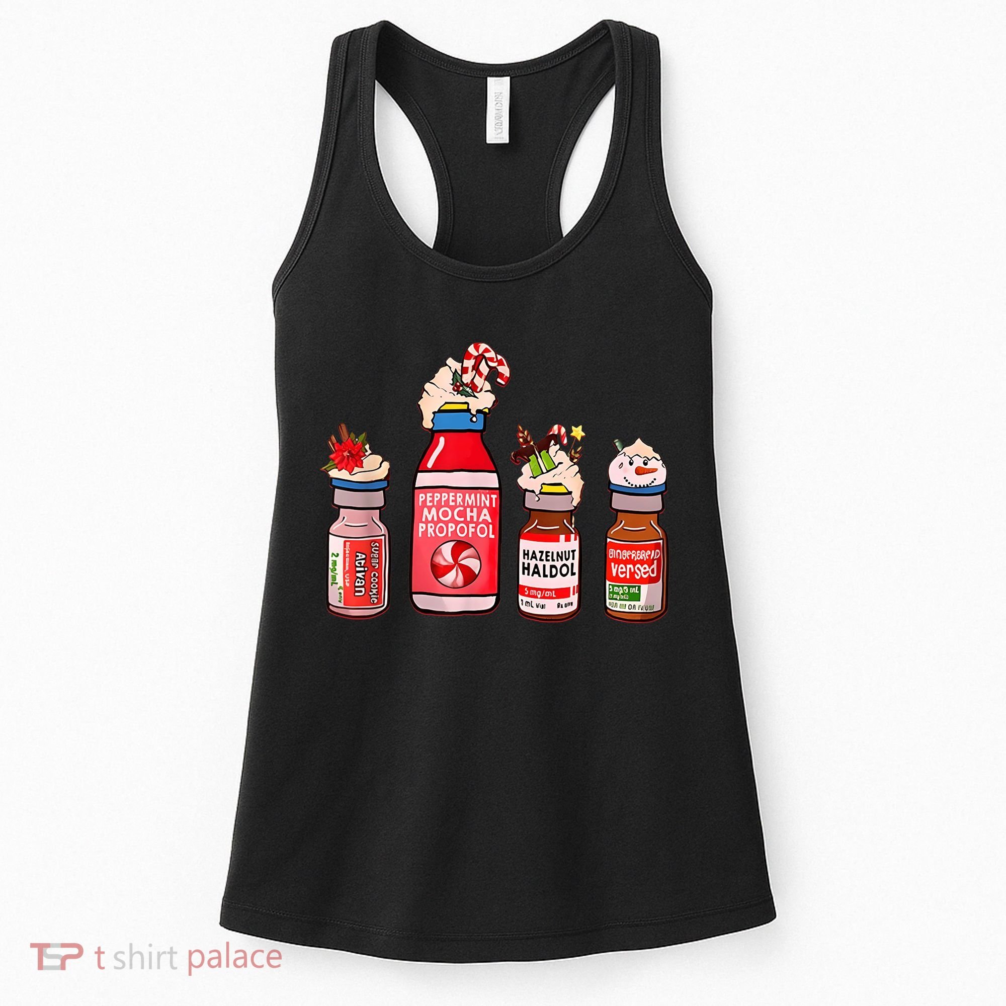 Funny Christmas Tee Crna Pacu ER ED ICU Cricital Care Nurse Women's Tank Top