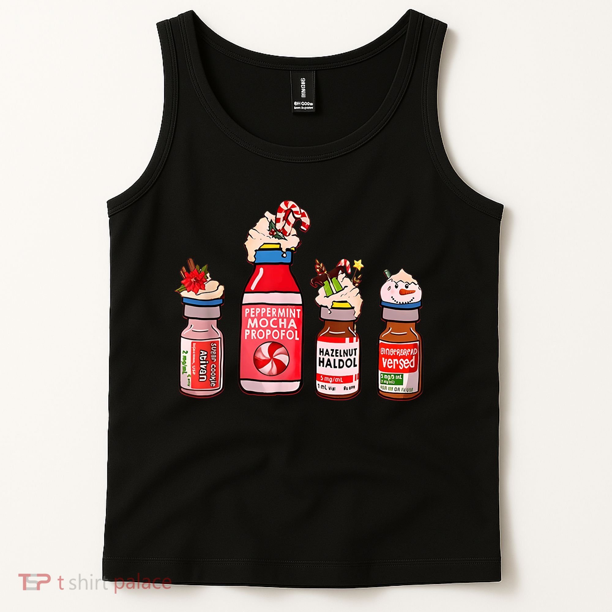 Funny Christmas Tee Crna Pacu ER ED ICU Cricital Care Nurse Tank Top